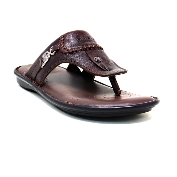 Antique Men Brown Slippers