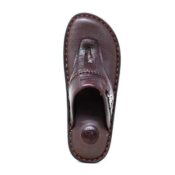 Antique Men Brown Slippers