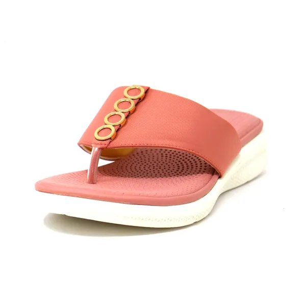 Scarlet Women V-Strap Peach Slippers