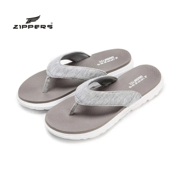 Zippers Women V-Strap Slippers