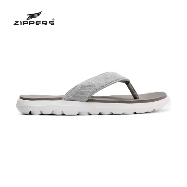 Zippers Women V-Strap Slippers