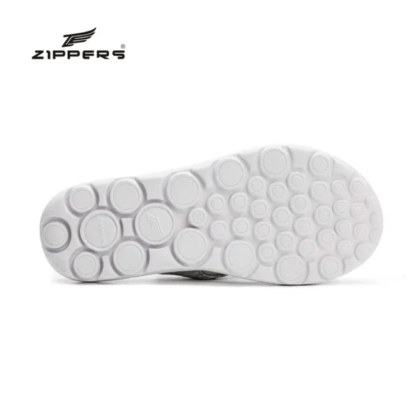 Zippers Women V-Strap Slippers