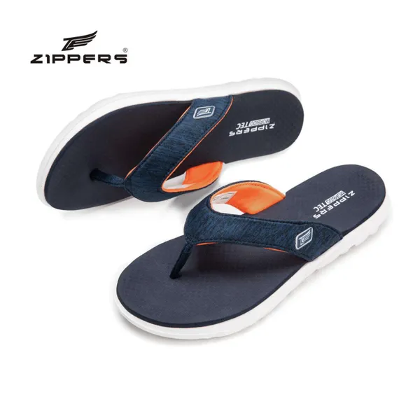 Zippers Women V-Strap Slippers