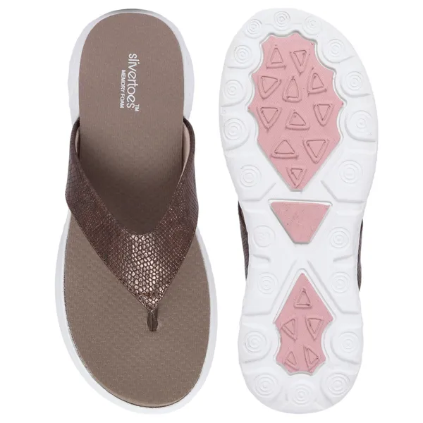 Slivertoes Women V-Strap Flipflops