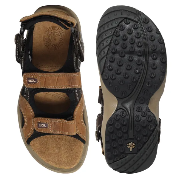 Woodland Men Leather Belt Sandals