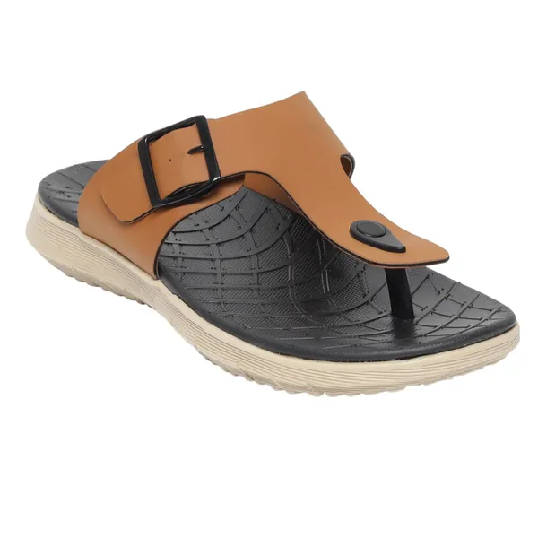 Redford Men T-Strap Buckle Flip-Flops