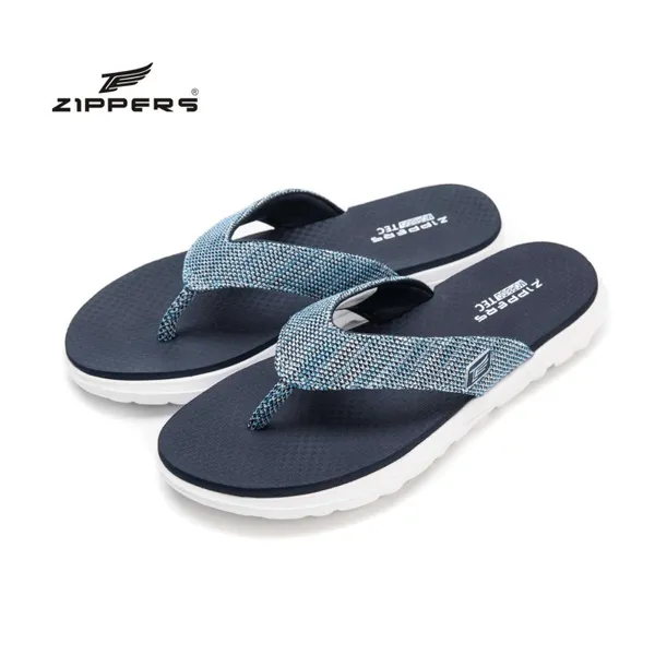 Zippers Women V-Strap Slippers