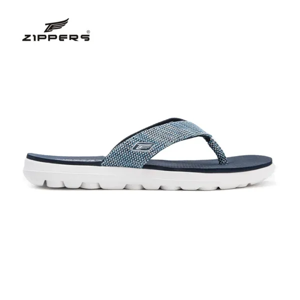 Zippers Women V-Strap Slippers