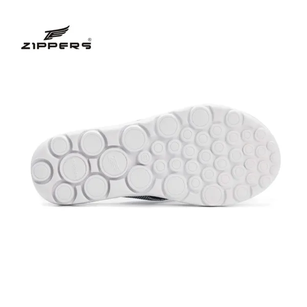 Zippers Women V-Strap Slippers