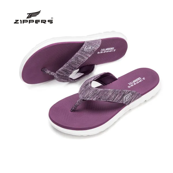 Zippers Women V-Strap Slippers