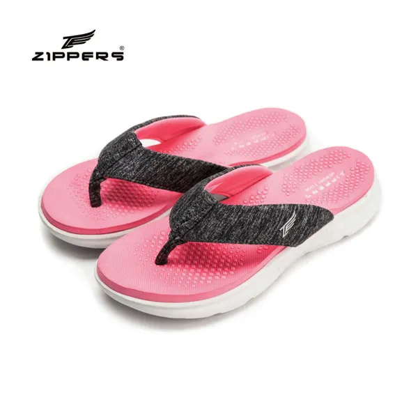 Zippers Women V-Strap Slippers