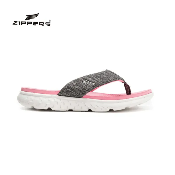 Zippers Women V-Strap Slippers