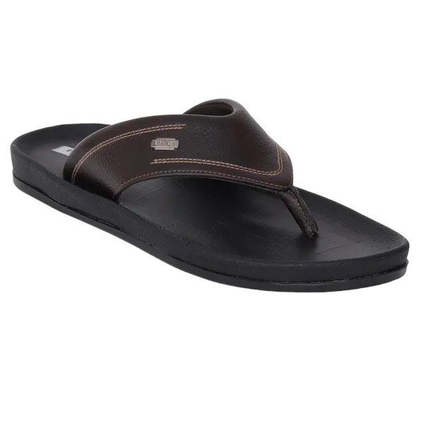 Edge Textured Toe-Ring Sandals