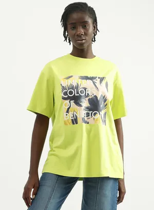 UCB neon green cotton t shirt