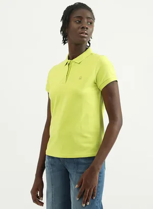 UCB plain neon green cotton t shirt