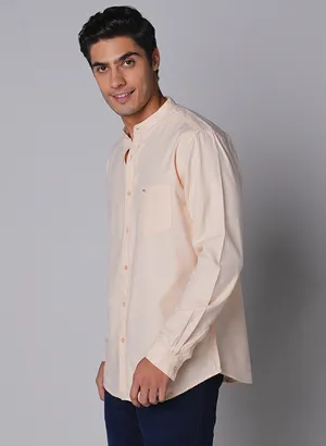 Oxemberg Men Slim Fit Solid Casual Shirt