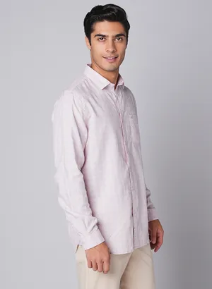 Oxemberg Men Slim Fit Print Casual Shirt