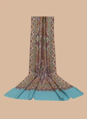 Handloom Pure Pashmina Shawl-Aabdar