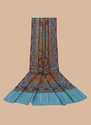 Handloom Pure Pashmina Shawl-Paper Mache