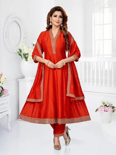 orange color anarkali dress Buy Golden Orange Gotapatti Anarkali Set online in India at Best Price