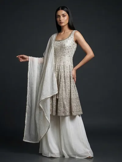 white formal pakistani dresses Windsor Sam Crepe One-Shoulder Slit Formal Dress in Black | Size: L main image 1
