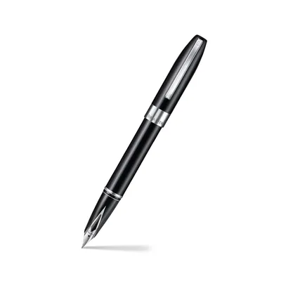 Sheaffer Calligraphy Fountain Pen - Matte Black Medium Nib With Ink Cartridges