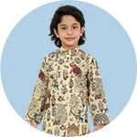 Boys Printed Kurta Suit