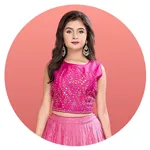 Girls Lehenga Choli for Sangeet Celebrations