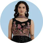 Women Partywear Kurti Set