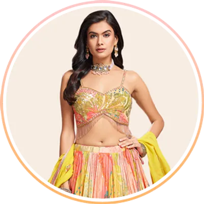 Multicolor Lehenga