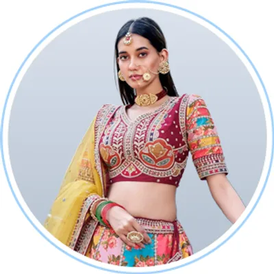 Multicolor Lehenga