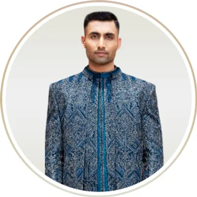 Mens Kurta Jacket Set