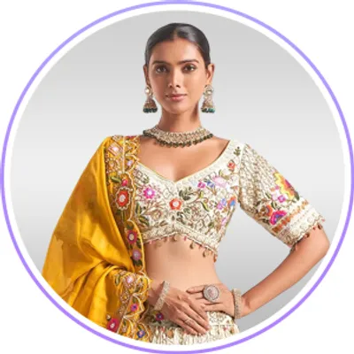 White Lehenga Choli