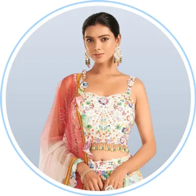 White Lehenga Choli