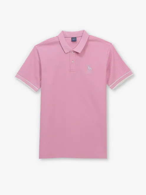 ALLEN SOLlY light pink cotton t-shirt