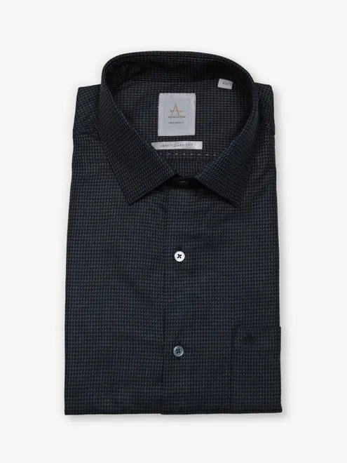 ARROW black and green textred cotton full sleeve shirt