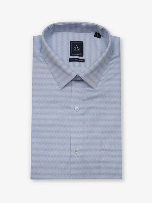 ARROW light blue printed cotton shirt