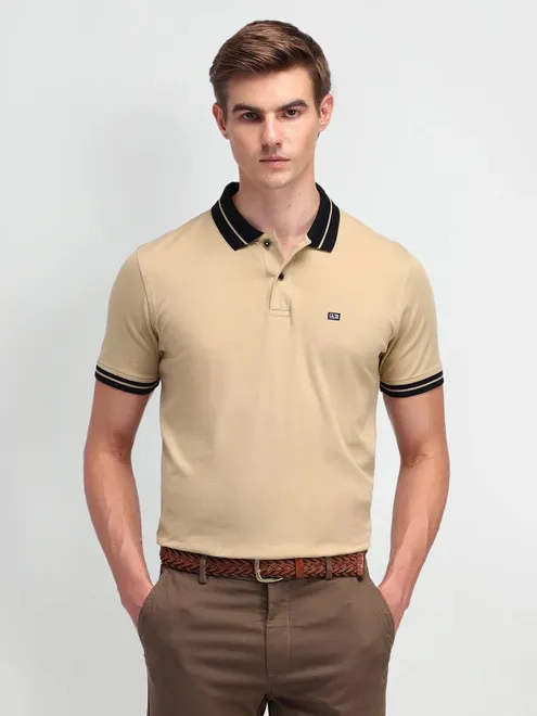ARROW SPORT classic beige polo cotton t-shirt