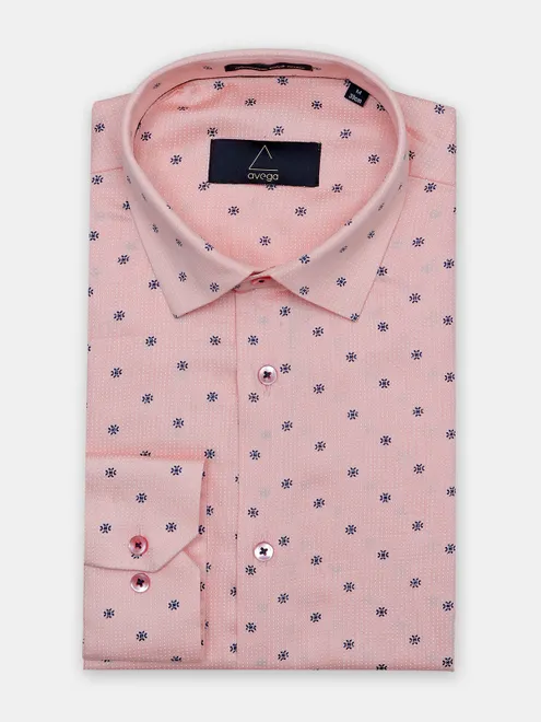 Avega peach hue cotton shirt