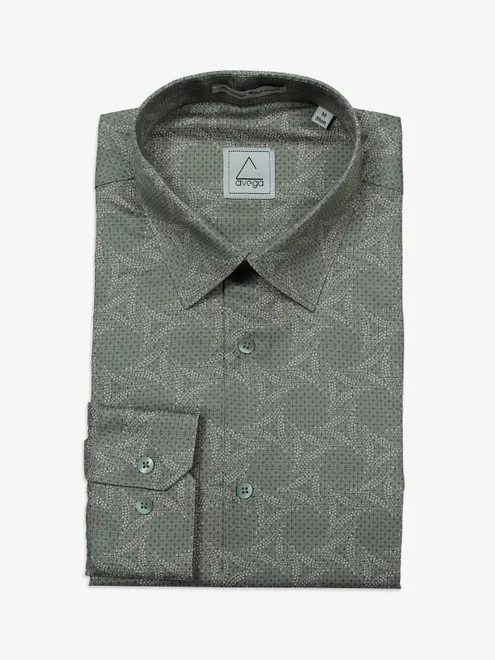AVEGA pista green printed shirt