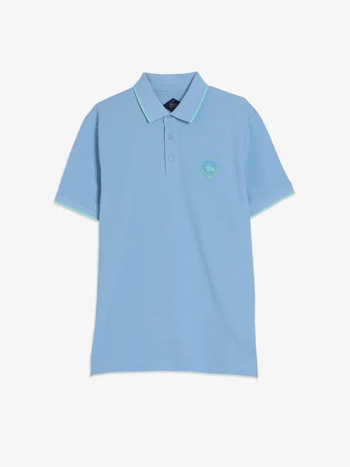 BEING HUMAN light blue plain t-shirt