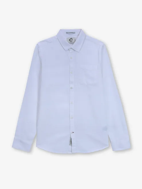 BEING HUMAN white cotton slim fit shirt
