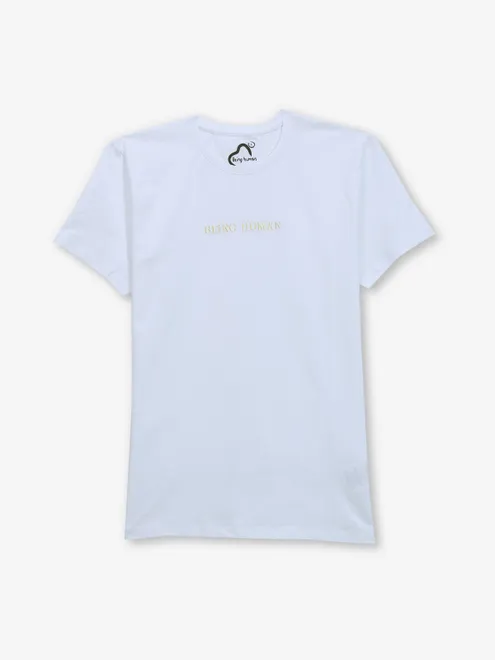 BEING HUMAN white palin cotton t-shirt