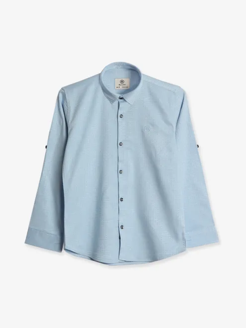 Blazo cotton sky blue full sleeve shirt