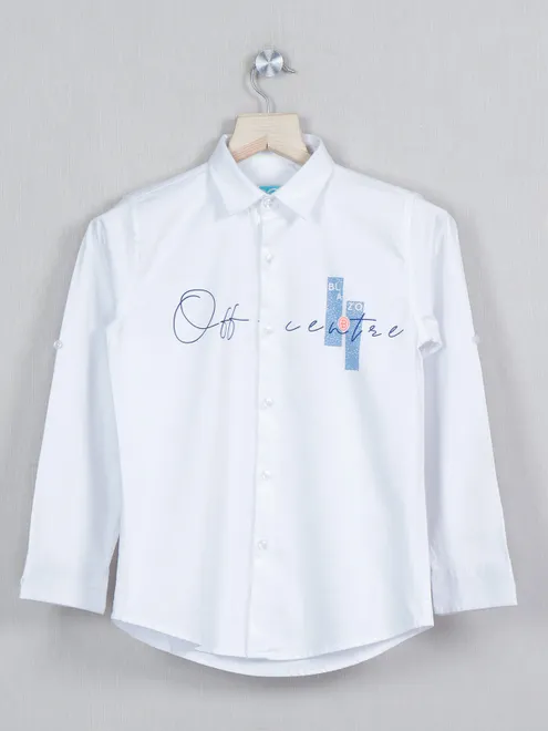 Blazo printed white color shirt
