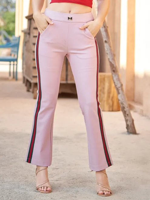 BOOM light pink solid jeggings