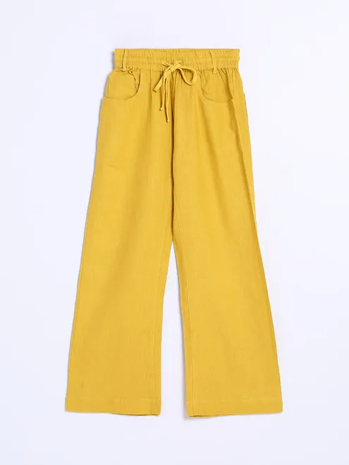 Boom mustard yellow cotton pant