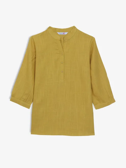 BOOM mustard yellow cotton top