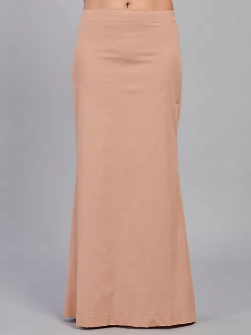 Brown lycra cotton saree shapewear