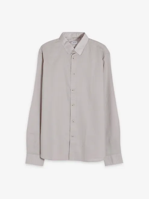 Celio beige plain full sleeve shirt